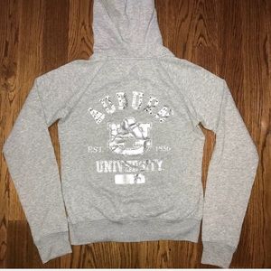 VS PINK Victoria’s Secret Auburn Zip Up Bling Sweatshirt Women’s Size Small